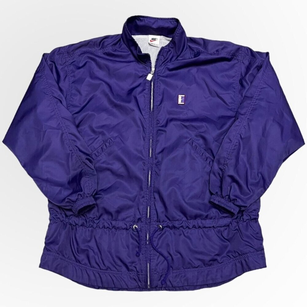 Nike VINTAGE 90s Retro Light Spring Windbreaker Designer Jacket - Womens Medium